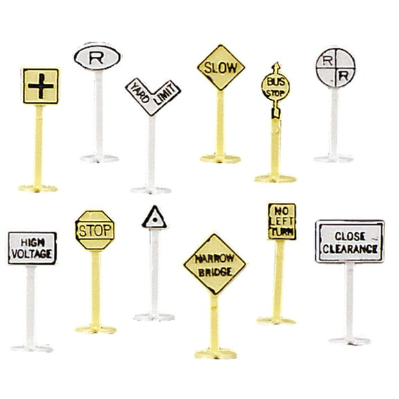 Bachmann - Railroad & Street Signs pkg(24) - N