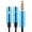 Blue Earphone+Mic Port, variant on Huanledash Audio Splitter Cable 3.5mm Male to 2 Port Female Extension Aux Cord Adapter
