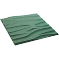 thumbnail image 6 of 19 5/8"W x 19 5/8"H Serina EnduraWall Decorative 3D Wall Panel, Universal Pearl Metallic Sea Mist (Covers 2.67 Sq. Ft.), 6 of 6