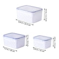 thumbnail image 2 of IFANLANDOR 3pcs Produce Saver Containers Fruit Storage Containers Blue PP Odor Prevention Food Storage For Home Users, 2 of 8