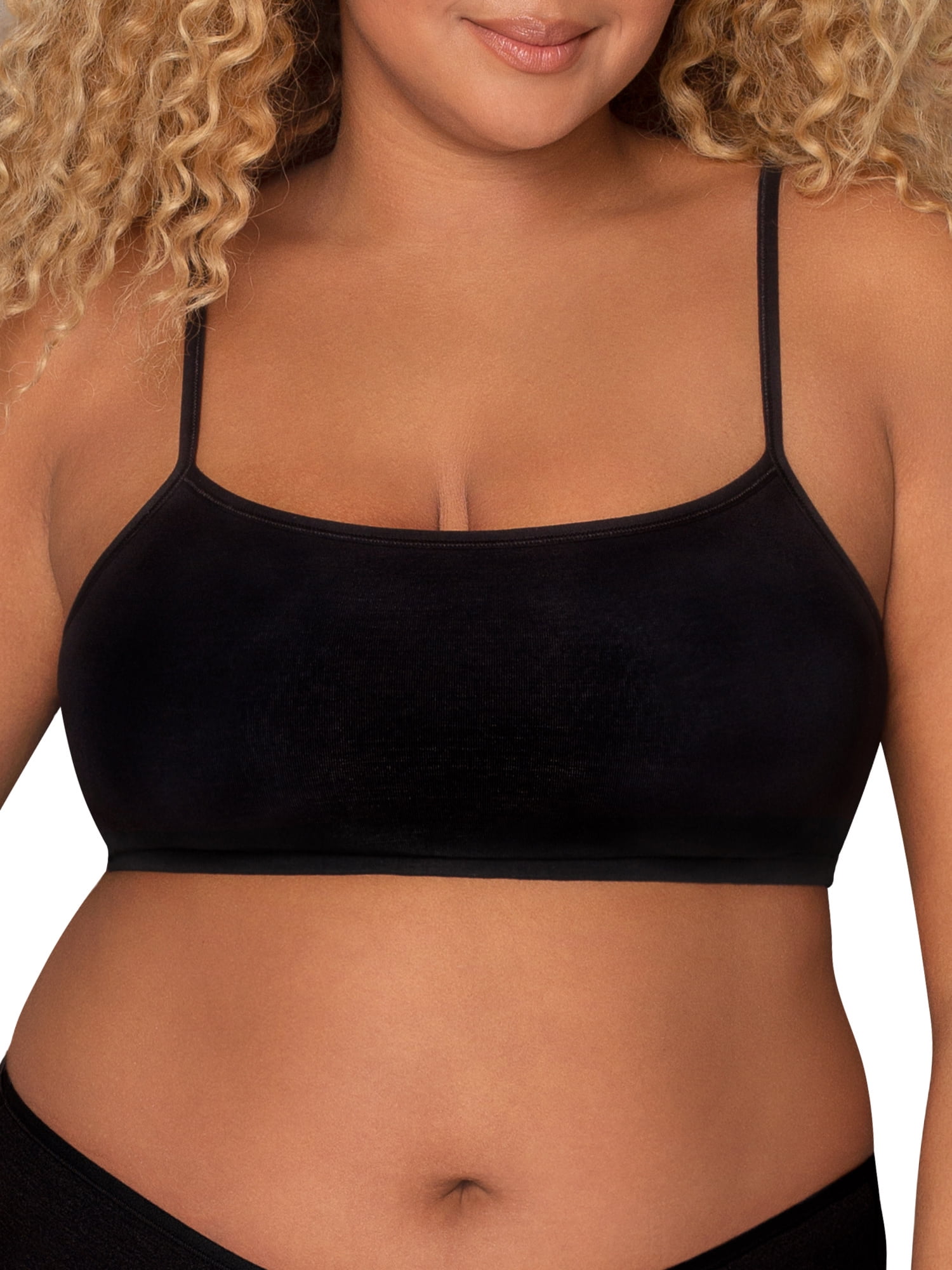 Fruit of the Loom Women's Spaghetti Strap Cotton Sports Bra, 3-Pack, Style-9036