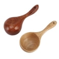 thumbnail image 4 of YAHHU 2‑Pack Solid Wood Soup Ladles – Long‑Handle, Odorless, Versatile Kitchen Spoon Set, 4 of 15