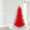 thumbnail image 3 of Vickerman 6.5' Red Fir Artificial Christmas Tree, Red Dura-lit LED Lights, 3 of 3
