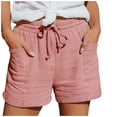 thumbnail image 1 of Women Straight Leg Casual Shorts Polyester Comfortable for Sports and Daily Wear, 1 of 5
