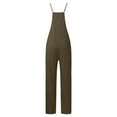 thumbnail image 3 of Hauaitttt Independent Station European and Plus Size Women's Wear Strappy Jumpsuits Romper Overalls Womens Maternity Suits for Work Baggy Rompers for Women Comfy Jumpsuits for Women Jumpsuits for, 3 of 4