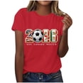 thumbnail image 2 of Gamivast 2026 Soccer Match Tournament for Women T Shirt USA Canada Mexico Graphic Short Sleeve Crewneck Casual Loose Fit Summer Sports Fan Event Shirts Tops Tees, 2 of 5