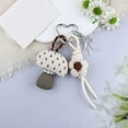 thumbnail image 5 of Car Key Chain Flowers Keychain Handbag Charm Heart Cartoon Mushroom Keyrings, 5 of 8