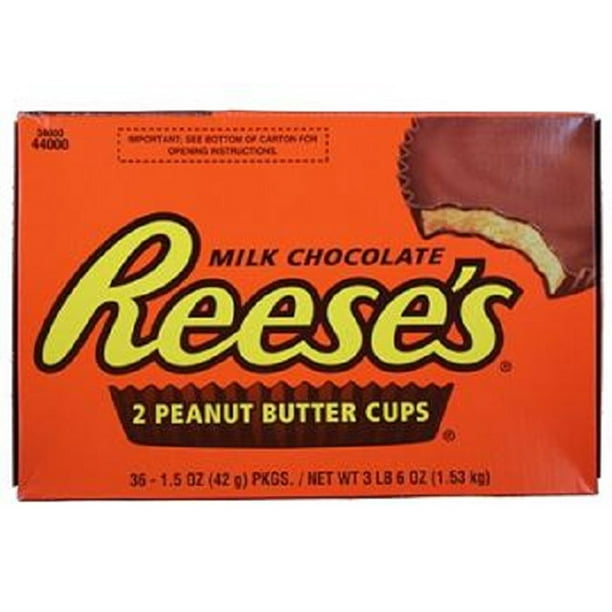 REESE'S Peanut Butter Cups (1.5-Ounce Packages, Pack of 36) - Walmart ...