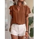 thumbnail image 5 of Tops de Verano para Mujer Color Caramelo Talla S, 5 of 8