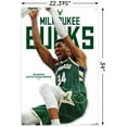 thumbnail image 3 of NBA Milwaukee Bucks - Giannis Antetokounmpo Feature Series 24 Wall Poster with Push Pins, 22.375" x 34", 3 of 3
