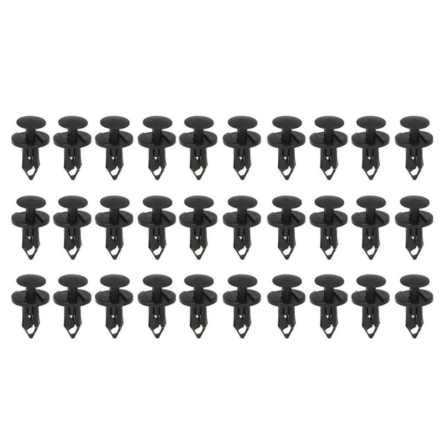 Nylon Bumper Fasteners Fender Rivet Clips 30PCS 8mm Universal Auto Clips & Fastener for Bumper Fender Clips Replacement