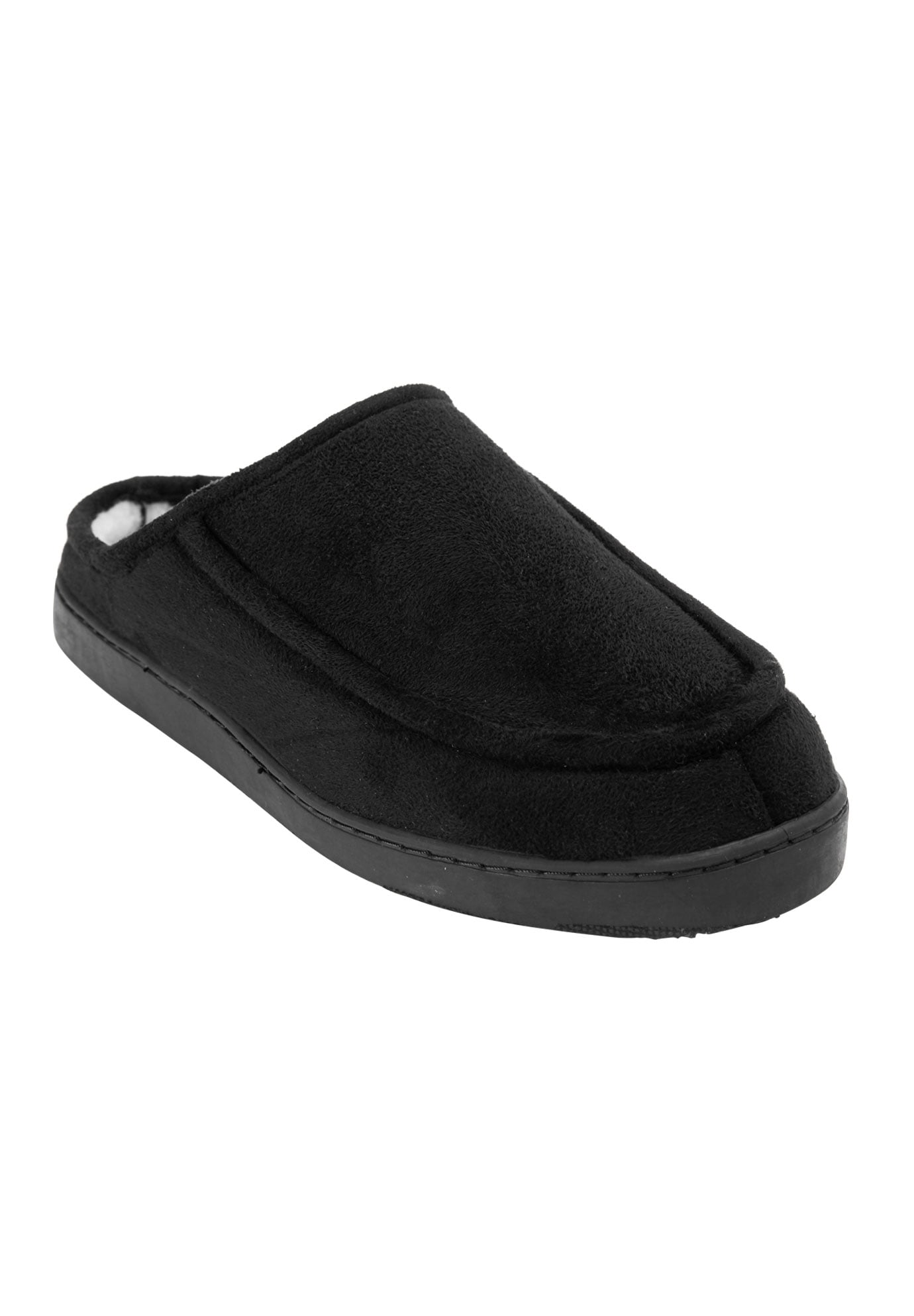 Kingsize KingSize Men's Wide Width Microsuede Clog Slippers Walmart