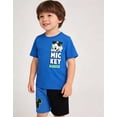 thumbnail image 5 of Disney Mickey Mouse Outfit for Boys, Toddler and Little Kids Clothes, T-Shirt and Shorts Set (Royal Blue, 4T), 5 of 5
