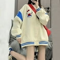 thumbnail image 3 of Anime Sanrio Hello Kitty Y2k Jacket Cartoon Embroidery Baseball Clothes Winter Loose Windproof Jacket Student Girls Tops Gift, 3 of 6