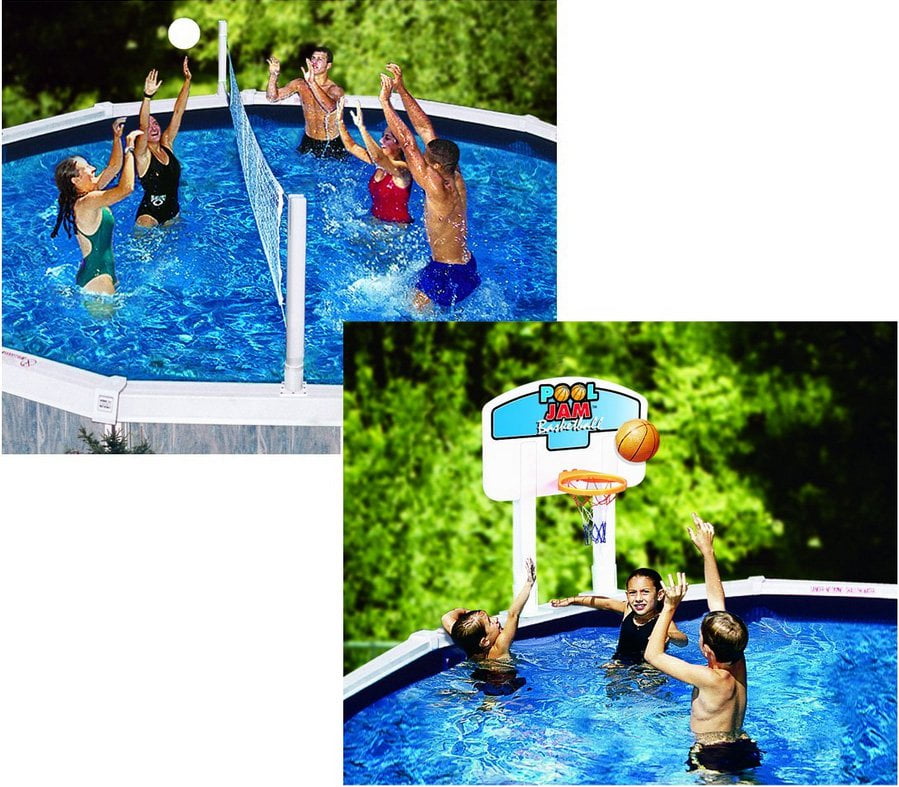 New Aqua Water Summer Sports Fun Playing Swimming Pool Volleyball Goal Only