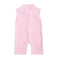 thumbnail image 5 of Plebaso Toddler Baby Girls Romper Summer Solid Color Back Zip Sleeveless Bodysuit Jumpsuit Baby Clothes, 5 of 6