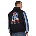 thumbnail image 2 of Men's Starter Black New England Patriots Thursday Night Gridiron Vintage Logo Half-Zip Jacket, 2 of 2