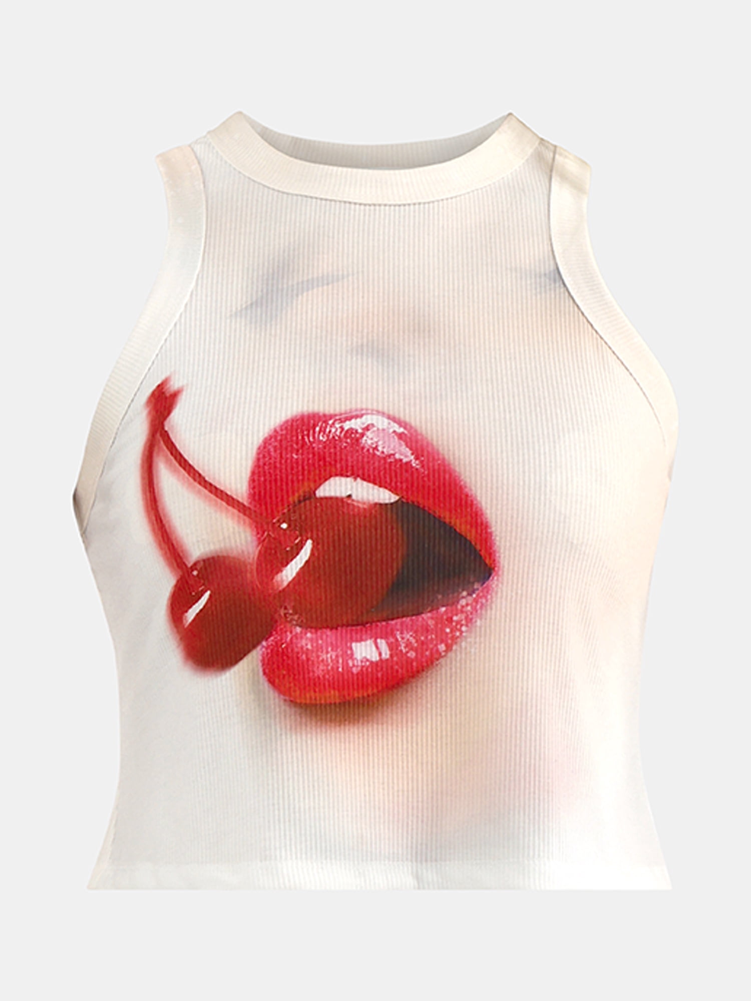 Madden NYC Women's Sleeveless High Neck Graphic Top, Sizes XXS-XXL