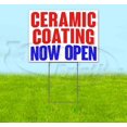 thumbnail image 1 of Ceramic Coating Now Open (18" X 24") Yard Sign, Includes Metal Step Stake, 1 of 6
