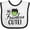 White and Black, variant on Inktastic Halloween So Franken Cute Boys or Girls Baby Bib