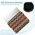 thumbnail image 2 of FORMRS 13"-13.3" Laptop Sleeve Protective Case Soft Carrying Quilted Computer Bag Cover, Brown Geometric, 2 of 7
