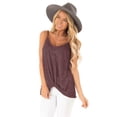 thumbnail image 3 of Mittory Womens Spaghetti Strap Tank Top Adjustable V Neck Camisole Tops Loose Fit Casual Summer Shirts, 3 of 8