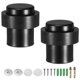 thumbnail image 1 of Uxcell 2-Pack Topes de Puerta de Suelo, Tope de Puerta Cilíndrico de Acero Inoxidable con Amortiguador de Goma Plástica [Negro], 1 of 7
