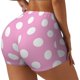 thumbnail image 1 of Fotbe Pink And White Polka Dot Shorts Sin Costuras – Shorts Deportivos de Cintura Alta para Mujer, Elásticos para Gimnasio, Yoga, Running o Ciclismo-Medium, 1 of 8
