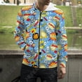 thumbnail image 3 of Sudadera con capucha y estampado 3D de dibujos animados, sudadera con cremallera y letras explosivas, estilo punk y grafiti, para hombres, mujeres y niños, ropa de calle de moda, 3 of 5