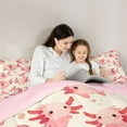 thumbnail image 6 of Homewish Kawaii Salamander Axolotl Full Size Comforter Sets,Mermaid Tail Bedding Comforter Set,Pink Beige Bedding Sets For Girl Kids,Breathable Home Decor Reversible,3-Piece, 6 of 9