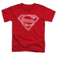 thumbnail image 2 of Superman Rough Paisley Logo Kids T Shirt (2) for Youth Toddler Boys and Girls, Red, 2 of 5