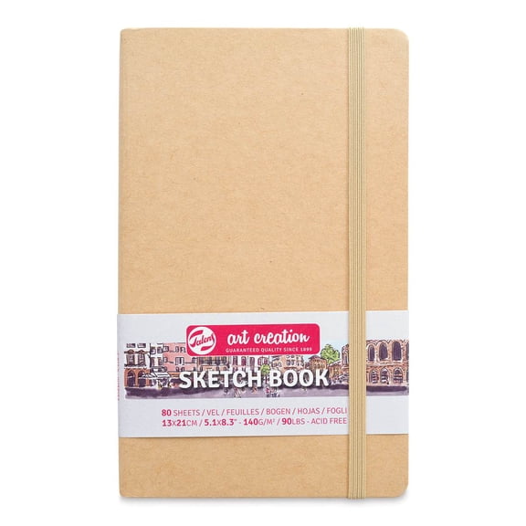 Talens Art Creation Sketchbook 140G 5.1"X8.3"-Kraft, 80 Sheets