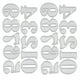 thumbnail image 1 of Troqueles De Corte, Ligeros Y Finos, únicos, Plantilla De Corte De 3,7 X 2,0 Pulgadas, Troqueles De Números Para Hacer Tarjetas De Invitación De Felicitación, Decoraciones Para, 1 of 7
