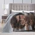 thumbnail image 5 of Blanket Adam Actors Driver Throw Flannel Blankets Warm Soft Cozy Fuzzy Air Conditioning Blanket for Living Room Sofa Bed Gift Blankets for All Seasons 40"x50", 5 of 6