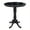 Black, variant on Pemberly Row 36" Round Pub Table in Rich Mocha