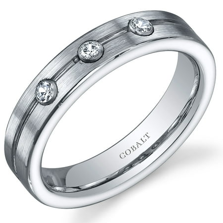 Peora 5mm Men's Wedding Band Ring in Cobalt