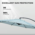 thumbnail image 6 of GRANDPATIO 11 ft Patio Umbrella with Base, Aluminum Cantilever Offset Umbrella with Tilt & Rotation Umbrella for Outdoor, Pool, Stripes, 6 of 12