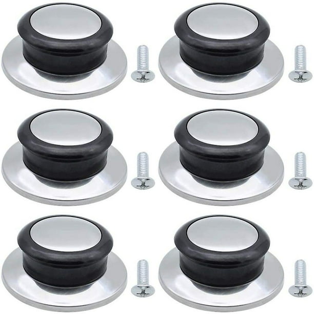 6 piezas de manija de repuesto para tapa de olla resistente al calor, mango universal para tapa de olla, tapas de cacerola, utensilios de cocina, tapa de repuesto para el hogar Afortunado Sencillez