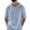 Sky Blue #28, variant on Men's Linen Hoodies Elbow Length Sleeve Pullover Hooded Shirts Summer Causal Beach Vacation Hoodies, S