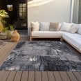 thumbnail image 6 of Addison Rugs Chantille Indoor/Outdoor Transitional Abstract Charcoal Washable Rectangle Rug, 3' x 5', 6 of 6