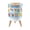 Color 1, variant on Classroom Small Trash Can with Lid Colorful Number Animal Learning Chart Cute Illustrations 1.8 Gallon Dog Proof Trash Can Round Garbage Can Waste Bin Wastebasket for Nursery Back to School Gifts