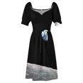 thumbnail image 5 of Earthrise Robe Sans Manches Apollo 8 Robe Violette Robes d'Été Femmes 2024 Robes de Danse, 5 of 5
