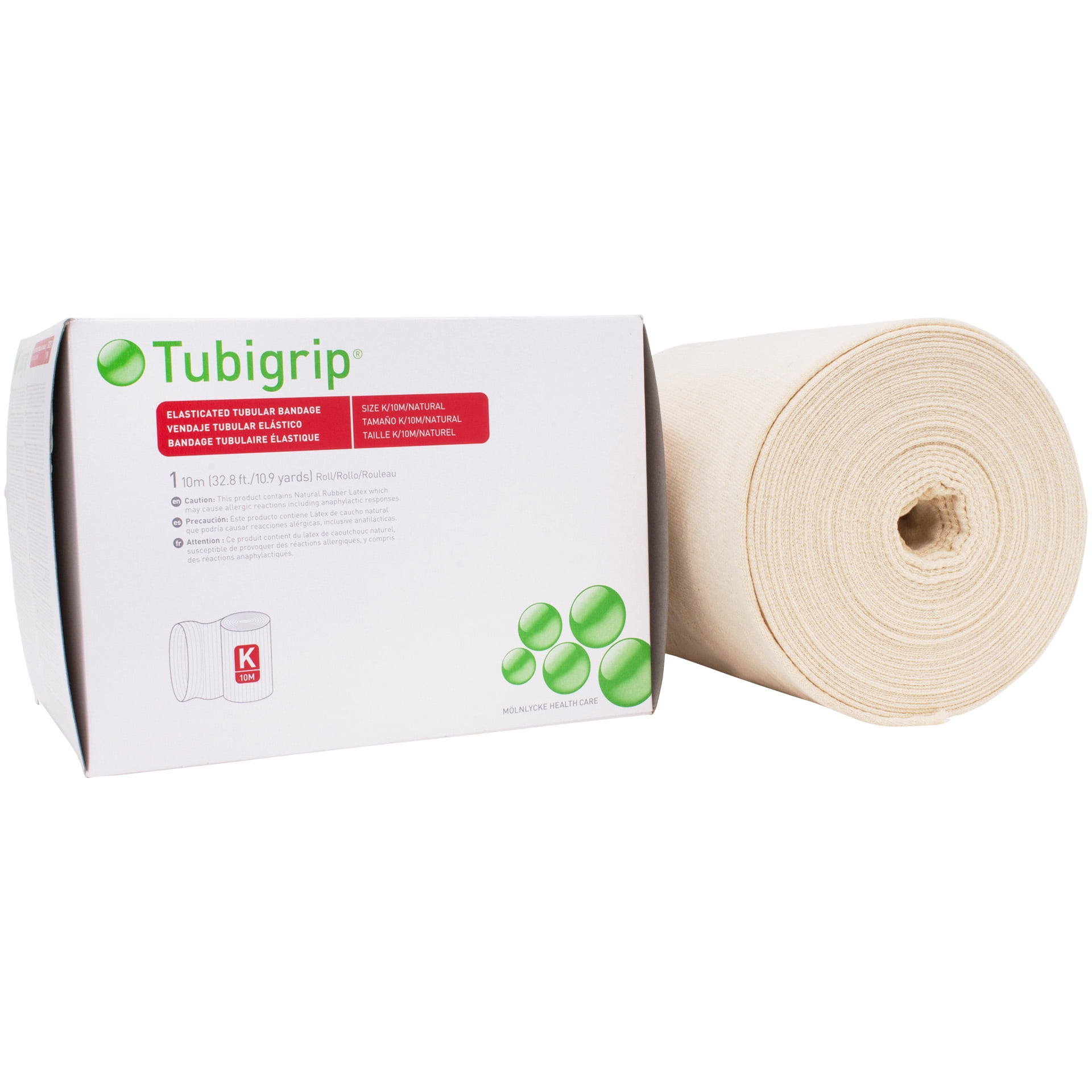 Size K, Natural 8.25" x 10 Meter Multipurpose Tubular Bandage Roll REF