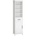 thumbnail image 1 of Kleankin Free Standing Bathroom Cabinet w/ 3-Tier Shelf, Cupboard & Drawer, 1 of 10