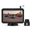 K7 Digital Backup Camera with 5 Inch Monitor 2.4G Wireless Rear View Camera, HD Waterproof Reverse BackUp Car Camera