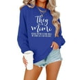 thumbnail image 3 of YOTMKGDO Crewneck Sweatshirts Sweatshirts & Hoodies Womens Fashion Letter They Call Me Mimi Print Crew Neck Sweatshirt Long Sleeve Top Pullover, Sizes S-XXL, 3 of 4