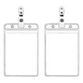 thumbnail image 2 of Porta Credencial de Identificación Vertical Impermeable con Protección Superior Sellada, PVC, Admite Tarjetas (Paquete de 30), 2 of 7