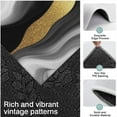 thumbnail image 3 of Black Marble Gold Wave Pattern Kitchen Rugs Sets Of 3,Kitchen Runner Rugs Non Skid Washable,Decorative Kitchen Floor Mats for Kitchen,Sink,Laundry,17"x30"+ 17"x47" + 17"x59", 3 of 6