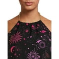 thumbnail image 4 of No Boundaries Juniors' Chain Halter Top, 4 of 5