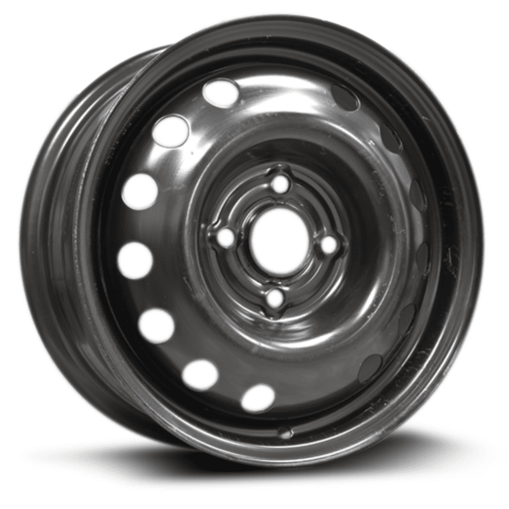 Steel Rim 14x5.5, 4-100, 57.1, +45, black finish (MULTI FITMENT ...